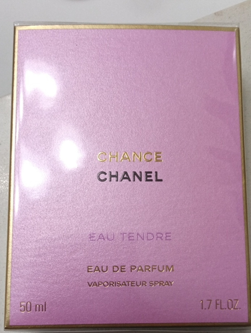 CHANEL Chance Eau Tendre Pink and Gold Presentation Box